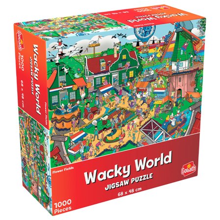 Wacky World Nederlandske Blomsterfelt Puslespill 1000 Brikker