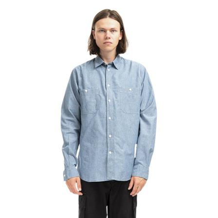 Norse Projects, Shirt N40-0582 7077 Blauw, Heren, Maat:L