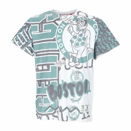 Mitchell & Ness, t-shirt Blauw, Heren, Maat:M