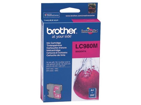 Brother Bläckpatron LC980 M, LC-980M, Innobella -bläck, magenta, singelförpackning - Lyreco - Toner och bläck - Bläckpatroner - Bläckpatroner Brother