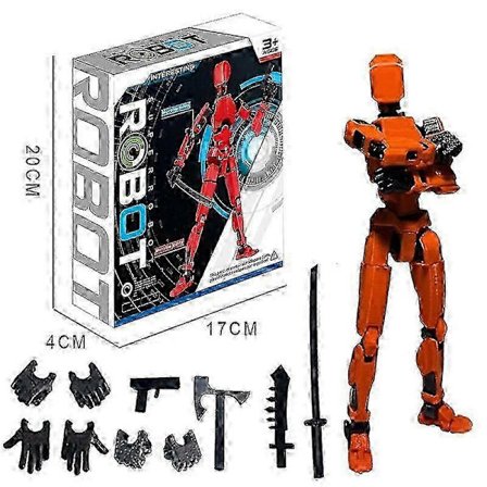 T13 Multi-Joint Actionfigurer, Titan 13 Actionfigur Orange