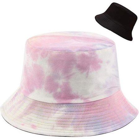 Farverig Graffiti Mode Bucket Hat Strand Bucket Hat Kvinder Mænd, Dobbeltsidet Vendbar