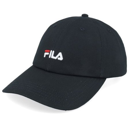Fila - Svart unconstructed Keps - Faridokt With Small Logo Black Dad Cap @ Hatstore