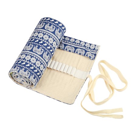 Rulleblyantæsker, Canvas Rulleblyanttaske, 72 Huller