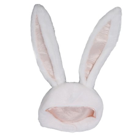 Cosplay Bunny Hat Fester Cosplay Valkoinen Pehmo Huppu Hauska Pupukorvat Hattu Naisille Miehille