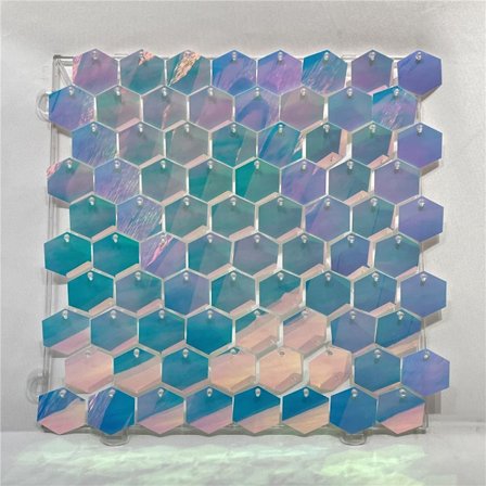 Hexagon Shimmer Board Paljettpanel FANTASY BLÅ FANTASY BLÅ