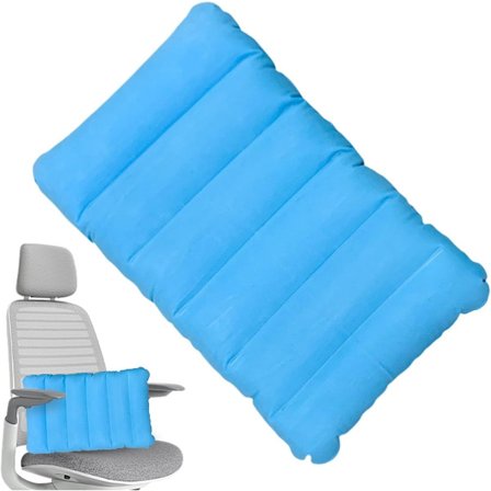 ING Oppustelig Pude, Bærbar Siddepude, Ergonomisk Støttepude til Bil, Stadion, Rygsække, Picnic, Park, Campingstol, Fly