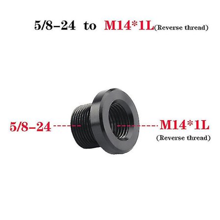 1 st 5/8" X 24 till 1/2-28 till M14x1 till M14x1.5 för pipgängadapter (FMY)