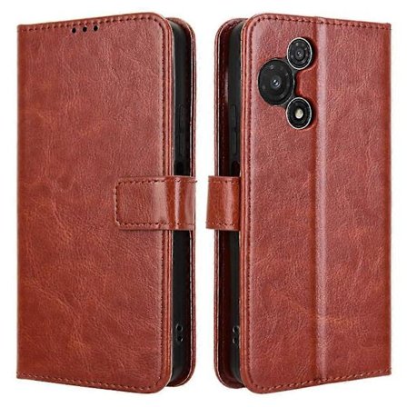 Kompatibel med TCL 60R 5G Fodral Crazy Horse Textur PU Läder Telefonplånboksfodral