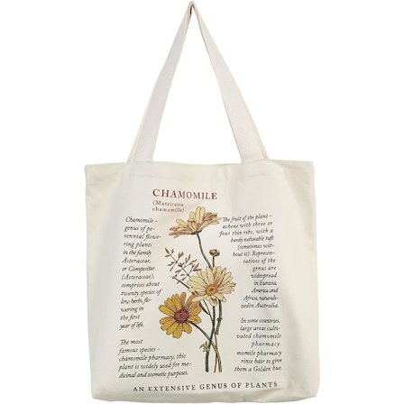 Canvas Tote Bag Aesthetic - Tote Bag med dragkedja och innerficka