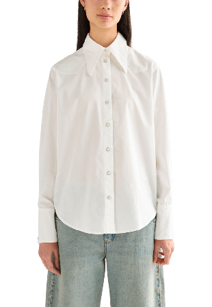 Wrangler Drama Collar Shirt Skjortor Dam Vit L