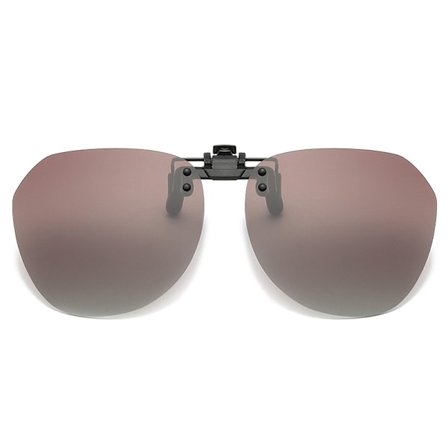 Klips-på Solbriller Mode Polariseret Rundt til Kvinder Mænd Anti Blænding