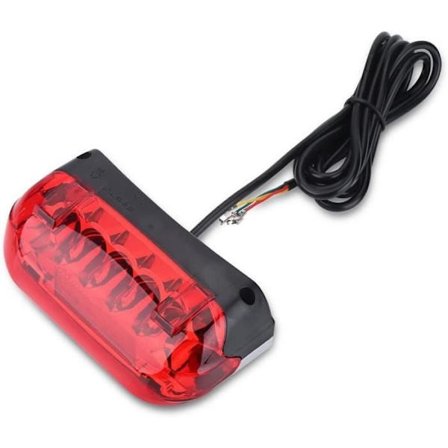 48V Cykelbremselygte, Aluminium LED Elektrisk Cykel Bagbremselygte med Blinklys og Bremselygte A135