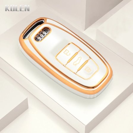 Fashion TPU Bilnyckelfodral Skal Fob För Audi A1 A3 8P A4 B8 B9 A5 A6 C7 A7 A8 Q3 Q5 Q7 Q8 C8 D5 4M RS3 S4 S5 S7 TT E-tron