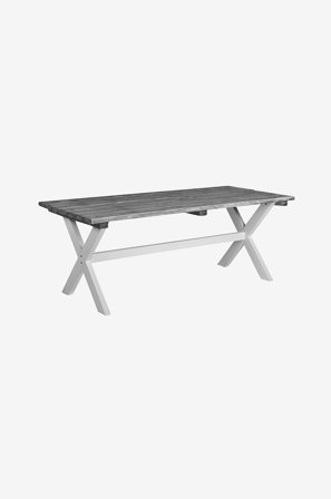 Jotex - Chic Bord 86 x 195 Cm Grå - SHABBY - Kjøp Spisebord til uterommet hos Jotex