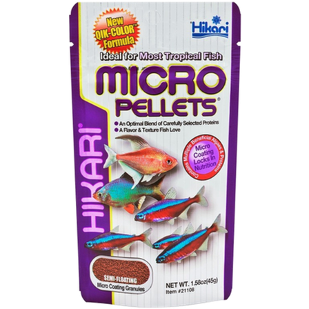 Hikari - Micro Pellets 45g - Akvaristikk - Fiskefôr & fiskemat - Fôrpellets & sticks - ZOO.no