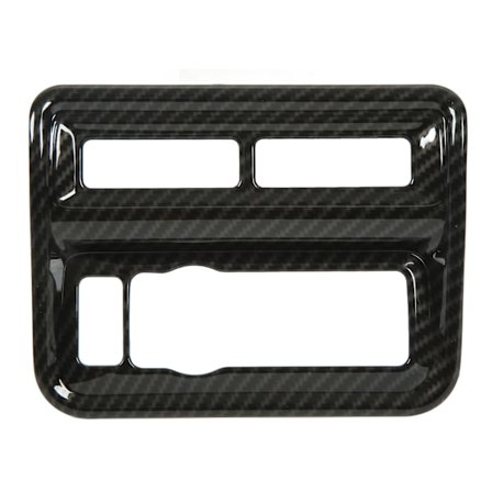 Dekorativt trim for bryterpanel for frontlys i karbonfiber-stil, erstatning for Ford 2021