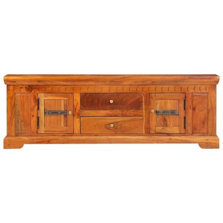 vidaXL TV-bänk 119x30x40 cm massivt akaciaträ
