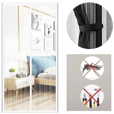 Hyttysverkko oveen magneettisella sulkemisella – Hyönteisverkko tarranauhalla oviaukkoihin