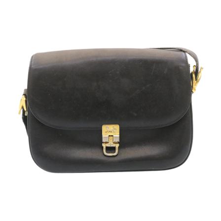 Celine Vintage, Pre-Owned Leather Shoulder Bag Zwart, Dames, Maat:ONE Size,leer