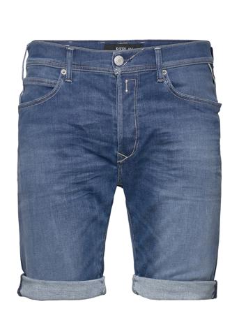 Rbj.901 Short Shorts Tapered Recycled 360 Jeansshorts Denimshorts Blå Replay*Betinget Tilbud