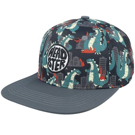 Kinder Headster - Schwarz snapback Cap - Kinder Reptile Rampage Black Snapback @ Hatstore