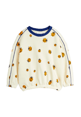 Mini Rodini Ladybugs sweatshirt Hoodies & sweatshirts Unisex Vit 104/110