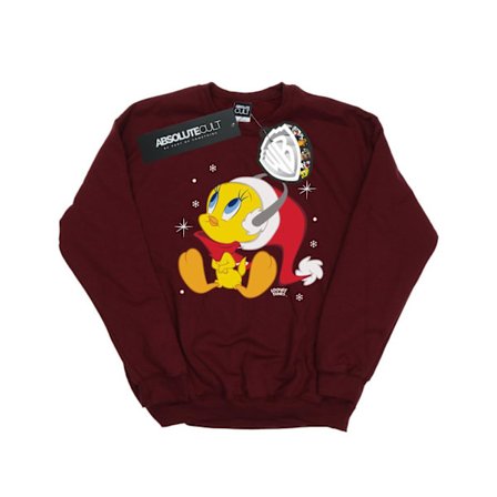 Looney Tunes Dam/Damer Jul Tweety Sweatshirt XL Bourgogne