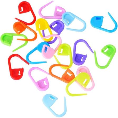100 stk. sammenlåsende pin-markører til strikning, hækling og syning