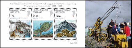 Grønland - Videnskab V - Postfrisk miniark