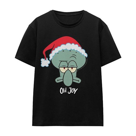 SvampBob Fyrkant Unisex Vuxen Joy Bläckvard Jul T-shirt