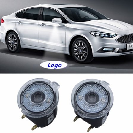 2ST för Ford EDGE MONDEO EXPLORER EVEREST F150 Focus 2015-2017 Welcome Light Backspegelljus