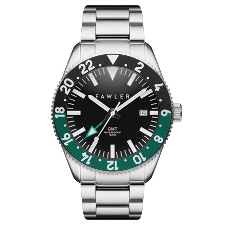 Métier II | Green Stainless Steel GMT Watch for Men - Wrist watches
