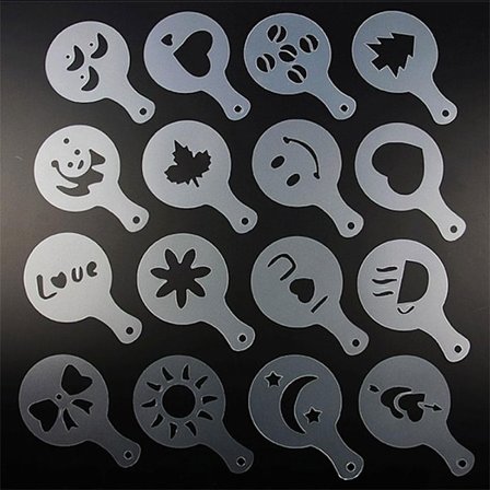 Cappuccino-aiheisia sapluunoita 16 kpl