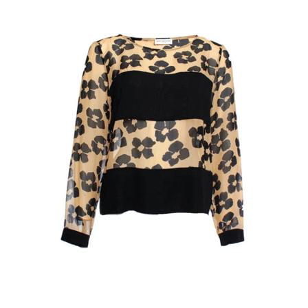 Dries van Noten Pre-owned Pre-ownedSilktops , Beige , Dames , Maat: L Vintage Tops