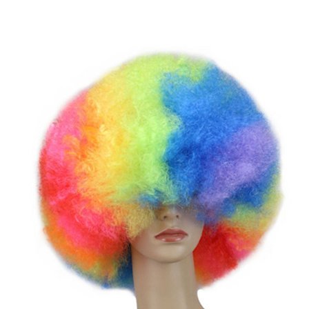 Afro Curly Wig Joker Cover MULTICOLOR