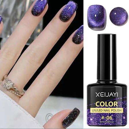 XEIJAYI Rosa Kattöga Gel Nagellack Keramisk Magnetisk Gel UV Semi-permanent Emaljer Lack Nagelmaterial För Professionella Gel