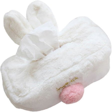 (26*10cm) Firkantet Papirholder til Bil, Papirboks til Bil, Toiletpapirholder, Papirholder - Hvid