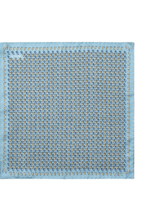 Eton Silk Twill-bröstnäsduk Kostymtillbehör Herr Blå ONESIZE