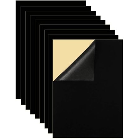 10 stk. selvklæbende filt, DIY selvklæbende stof til kunst og håndværk, skræl og klæb filt til skuffer og smykkeskrin filtforing, A4-størrelse (21 x 