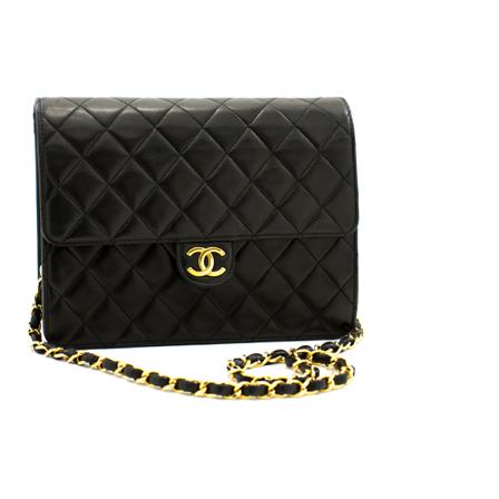 Chanel Vintage, Pre-owned Timeless Bag Zwart, Dames, Maat:ONE Size,leer