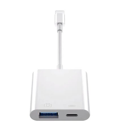 Lightning Till USB OTG Omvandlare Adapter för IPhone Mus Tangentbord Laddning U Disk Kamera Kortläsare Data omvandlare