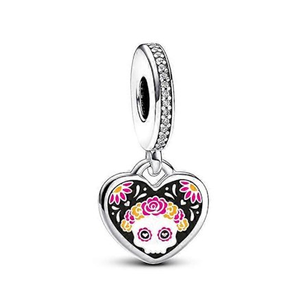 Charms 925 Originale Glas Zircon Hjerte Vedhæng Perler Passer Armbånd Halskæde Til Kvinder Charm Sølv 925 Luksus DIY Smykkegave