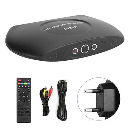 2K 1080P HD HDMI Digital Media Player Hjemmebiograf Plug In-kort TV-boks