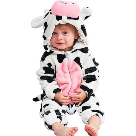 Unisex baby Vinter Høst Flanell Hood Cosplay (størrelse, farge: 70cm-ko - Perfet