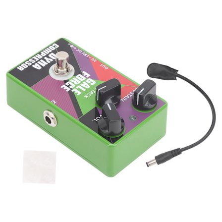 Kompressorpedal Elektrisk Gitarr Kompressionseffekt True Bypass Singel Block Unit