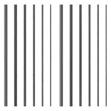 12 stk. fiskestangsreparationssæt, kulfiberstænger, solide kulfiberstænger til stangspidsreparation, ferskvands- og saltvandsfiskestangsreparation