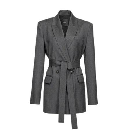 Pinko, Jackets Grijs, Dames, Maat:S,polyester