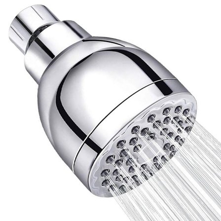 Høytrykks dusjhode med justerbar kuleledd