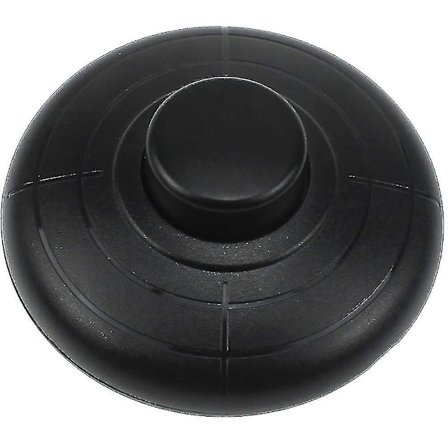 In-line fotbryter for standardlampe Rund in-line fotbryter for gulv- og bordlampe - Svart